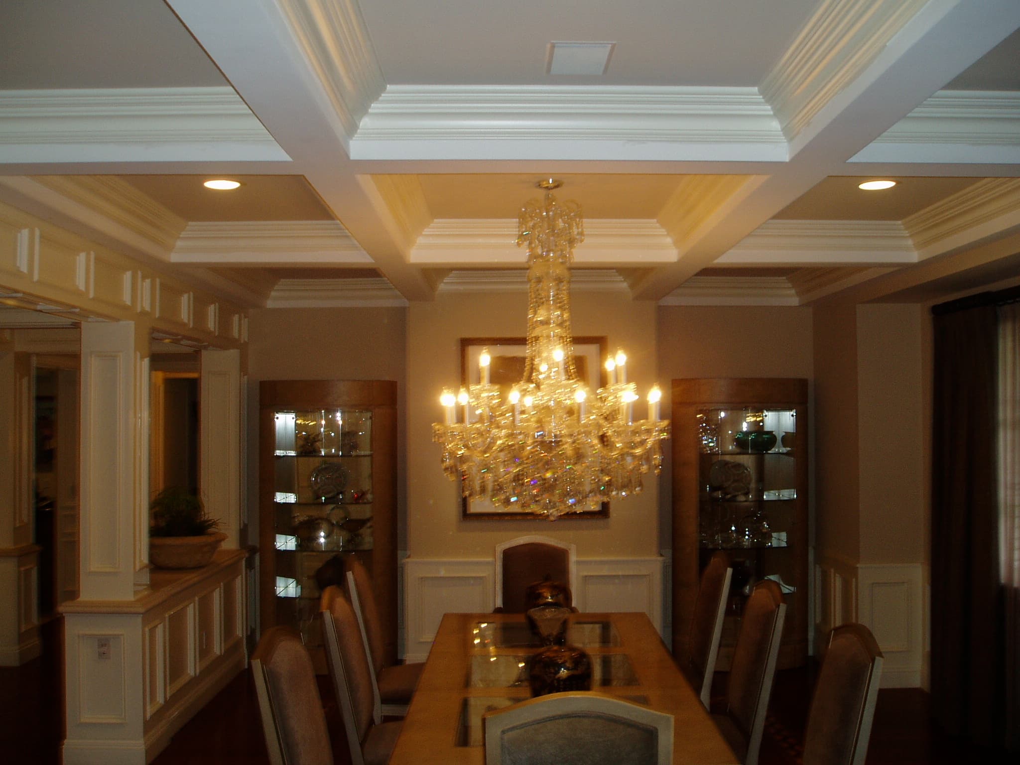 Beamed Dining Ceiling