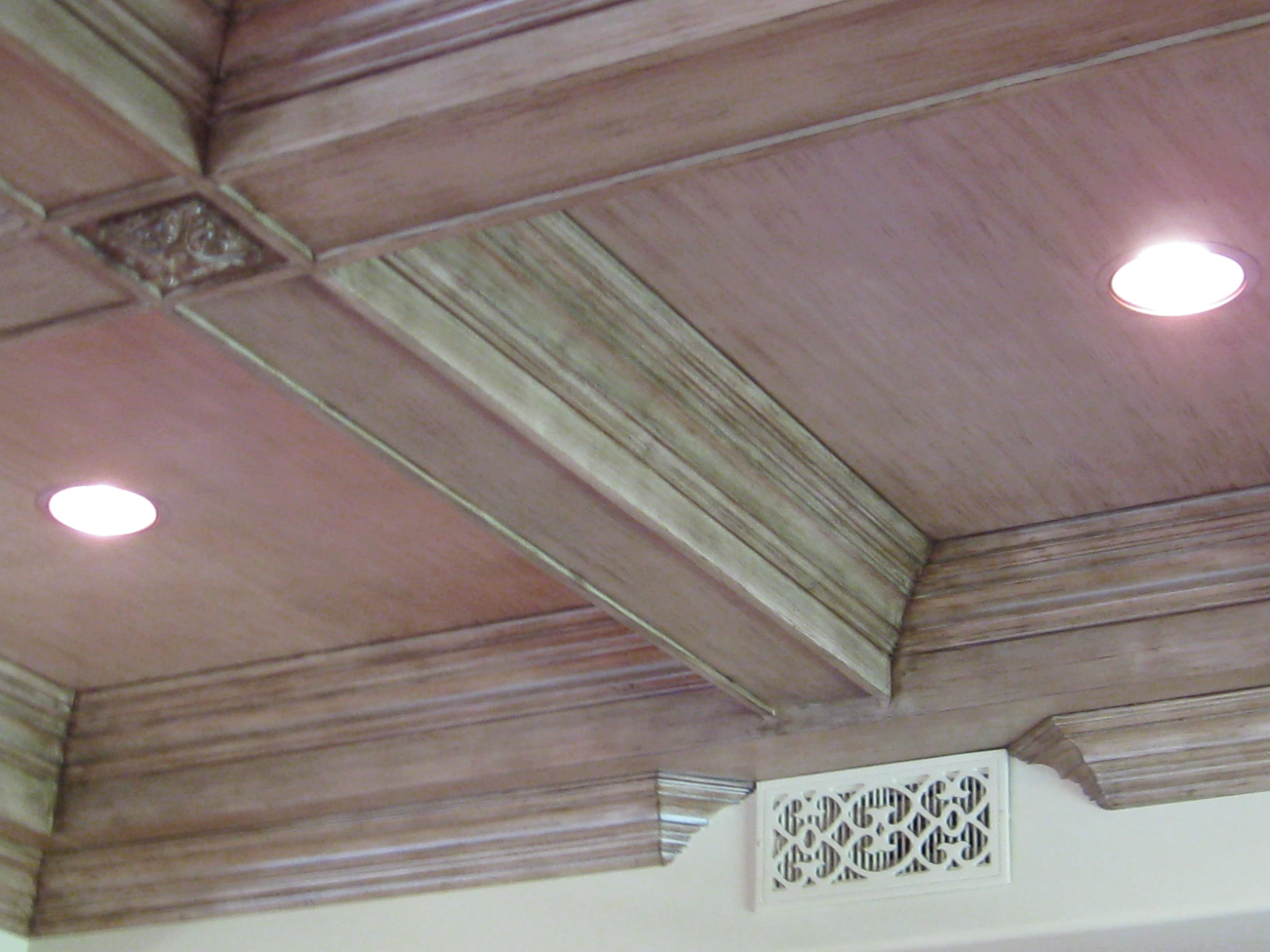 Beamed Family Room