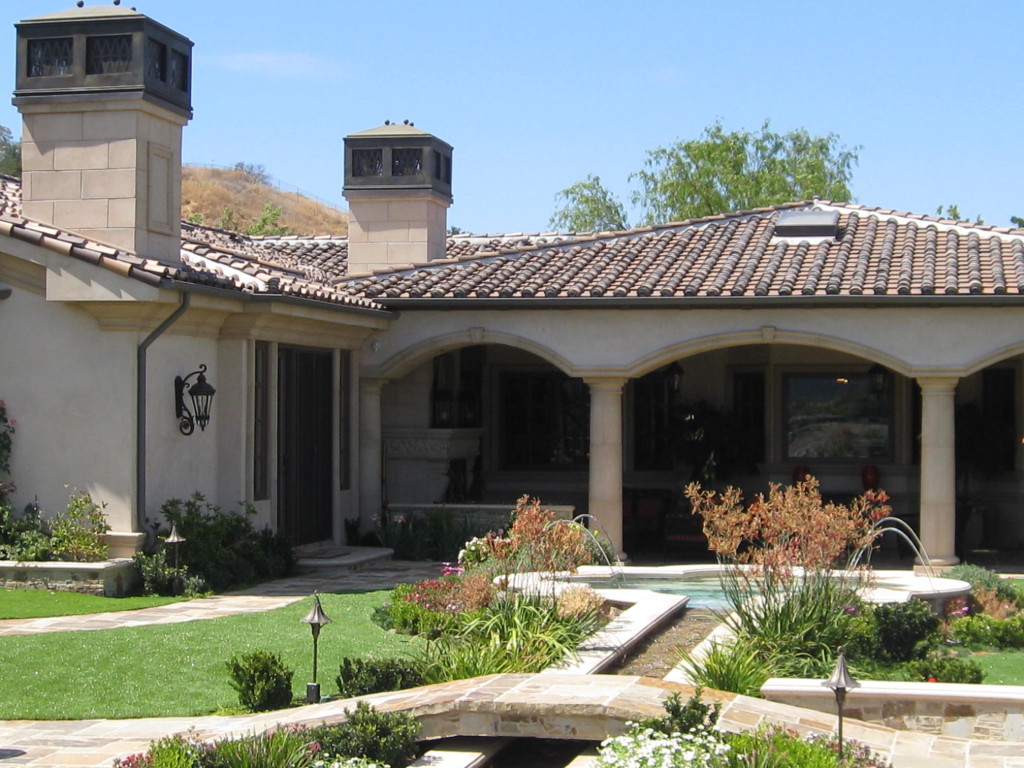 Outdoor living distant